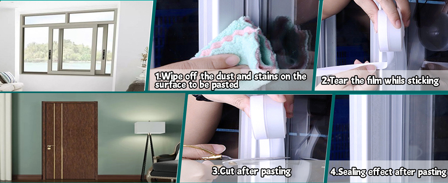 Sealing Tape is easy to tear off without the adhesive damaging the surface!Non Residue.