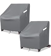 STARTWO Patio Outdoor Chair Covers 2 Pack, Outdoor Furniture Covers Waterproof adapter for Lawn L...