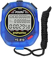 FCXJTU Sports Stopwatch Timer, 10 Lap/Split Memory Digital Stopwatch Countdown Timer with 12/24 H...
