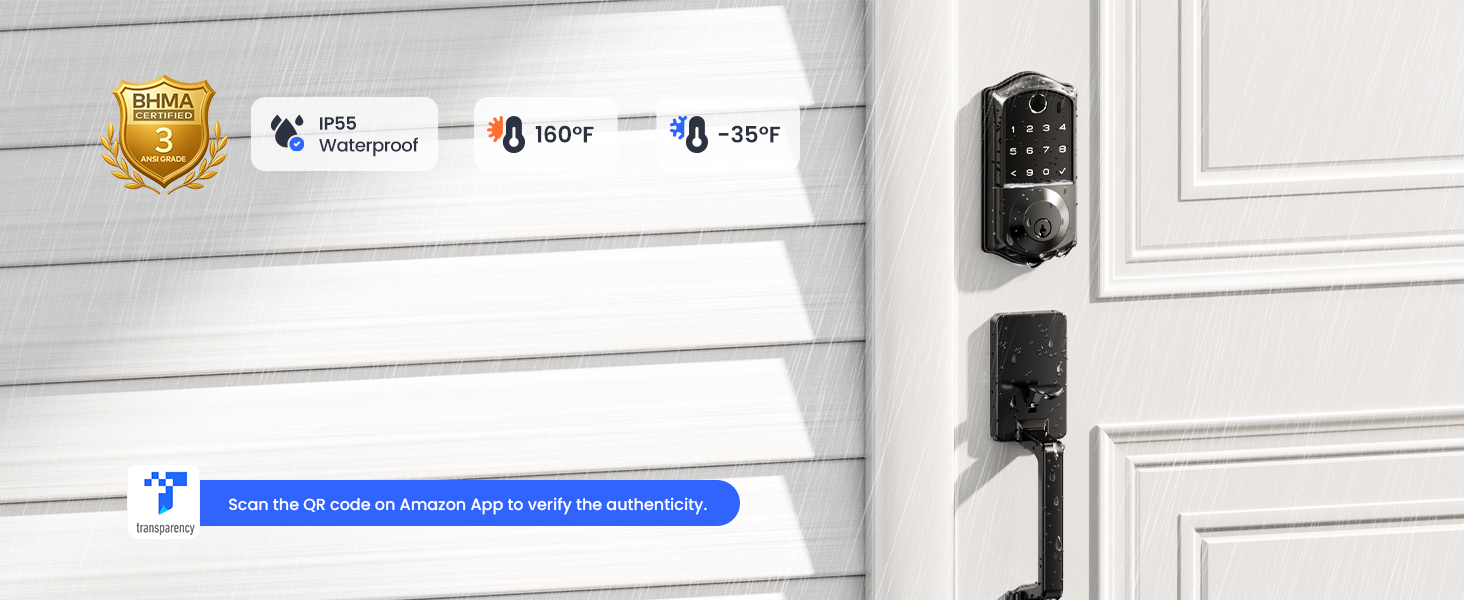 Veise Fingerprint Smart Door Lock