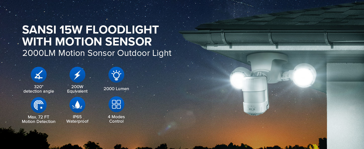 sansi motion sensor outdoor lights