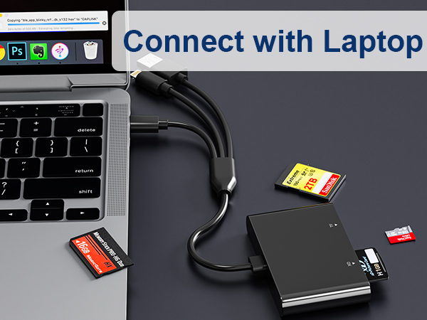 memory stick pro duo reader transfers data to laptop