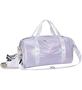 KAMO Gym Bag for Women, Sport Duffle Bag with Shoe Compartment & Wet Pocket, Weekender Overnight ...