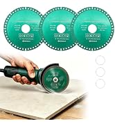 BURMONG 3/5/10 Pcs 4.5” Indestructible Disc for Grinder, Multipurpose Cutting & Grinding Disc wit...