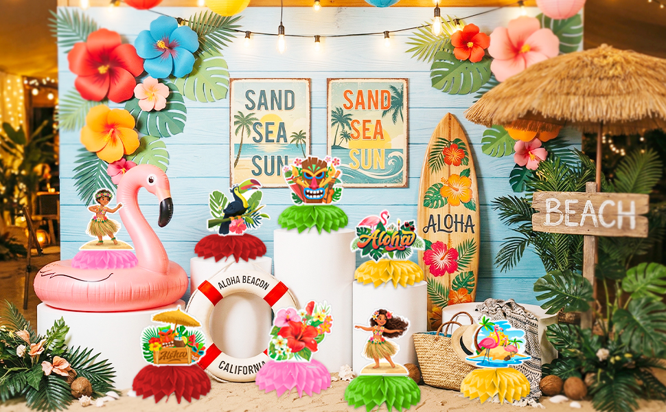 hawaii centerpiece decoration