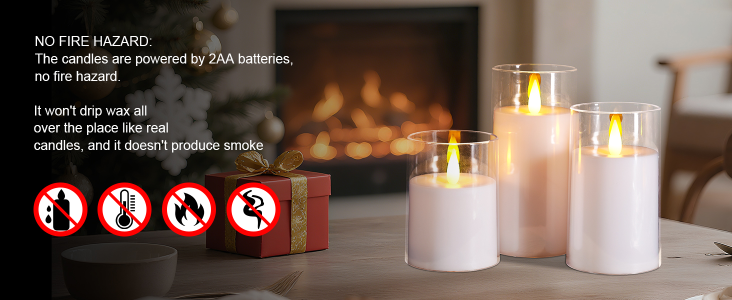 flickering flameless candles
