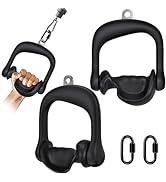 Kipika Heavy Duty Double D Handle, V Bar Cable Attachment, Row Attachment for Cable Machine, Non-...