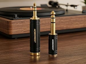 3.5mm to 1/4'' Stereo Audio Adapter, 3.5mm to 1/4'' (6.35mm) Headphone Adapter
