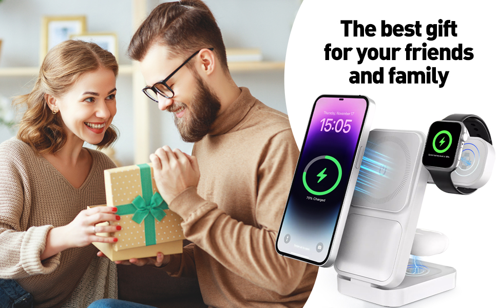 3in1 Wireless Charging Station for Apple
