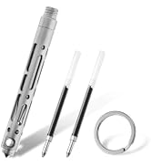 Hamans Titanium Mini Ballpoint Pen 2.6“ Ultra Light Only 6.3g Pocket EDC Pen for Everyday Carry C...