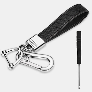 Leather Car Keychain