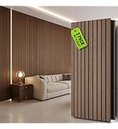 GrdnCare 2 Pcs Acoustic Wood Panels for Wall & Ceiling - 47" x 23.6" Sound Absorbing 3D Fluted Wo...
