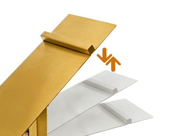 Shoe Display Stand Stainless Steel for Home Closet, Boutique, Store