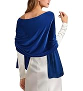 E-Clover Velvet Women Scarfs Shawls and Wraps for Evening Dresses Wedding Shawl Wraps for Dress A...