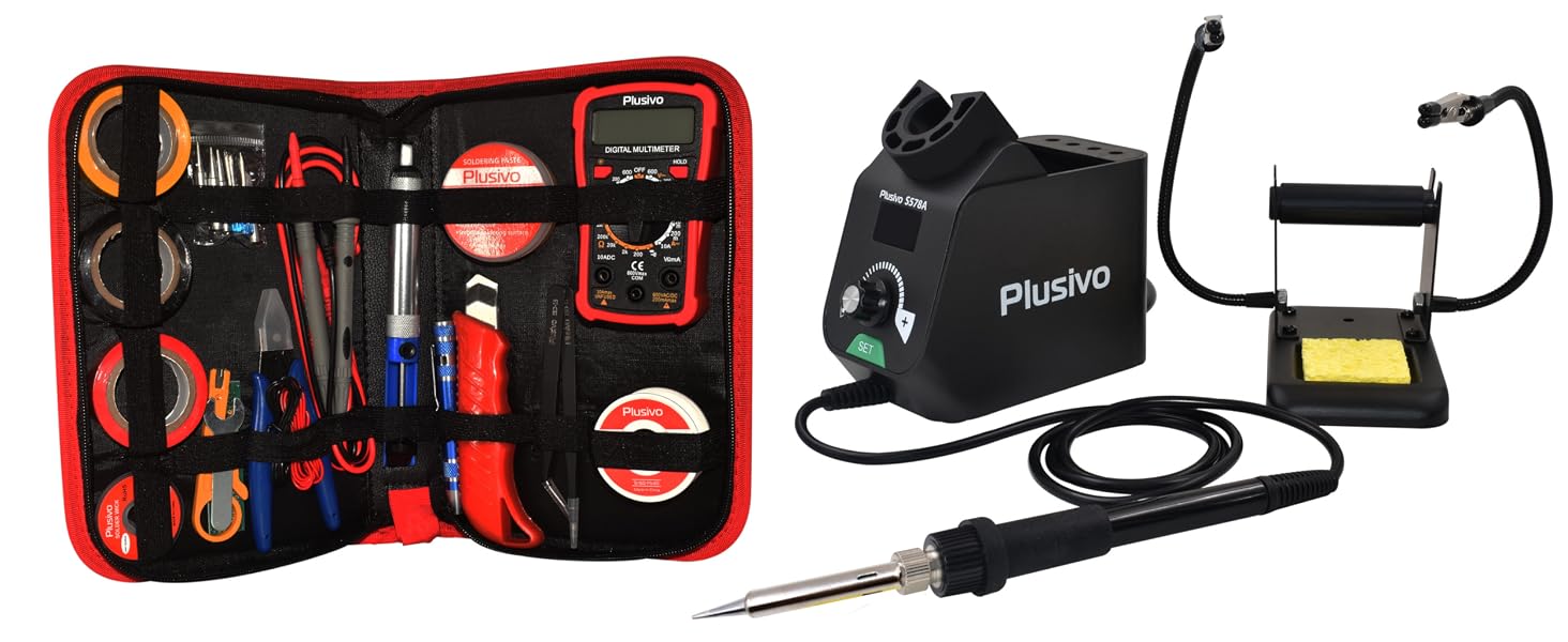 soldering station with digital multimeter