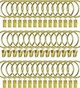 curtain rings gold