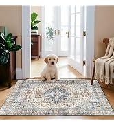 2x3 Hallway Washable Runner Rug : Vintage Soft Kitchen Bathroom Laundry Runner Non Slip Backing F...
