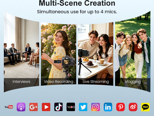 Wireless Lapel Microphone for Recording