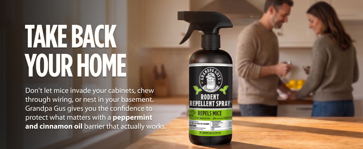 Rodent repellent spray for vehicle protection