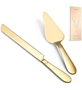 Cake Cutting Set for Wedding - Extended Cake Knife and Server Set Thickened Stainless Steel 13.0"...