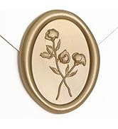 UNIQOOO Wax Seal Stickers - 3D Flower Oval Shape Wedding Invitation Envelope Seal Stickers, 50 Pc...