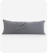 Oubonun 100% Jersey Cotton Body Pillow Cover with Zipper - Luxury Soft Removable Pillow Case - Lo...