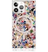 Flaunt Square Protective Case - Compatible with iPhone 15 Pro Max - Compatible with MagSafe & Wir...