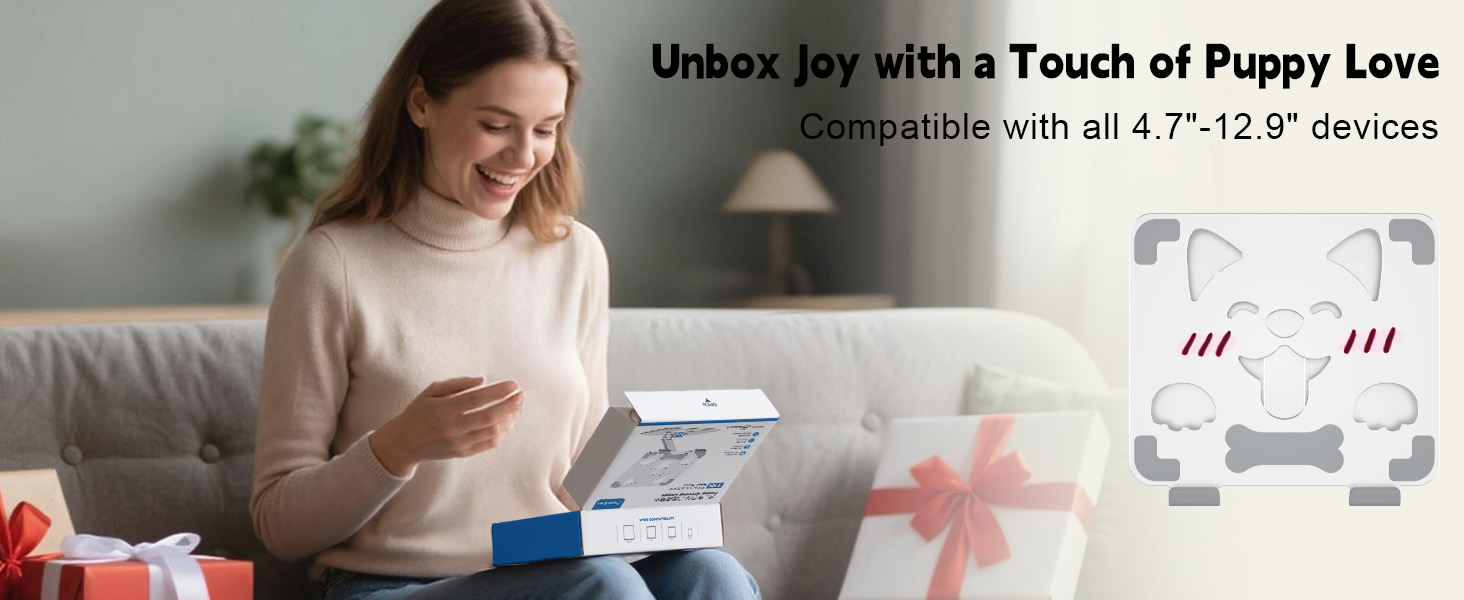 tablet-stand-compatible-ergonomic-stand-portable-adjustable-foldable-cute-dog-design