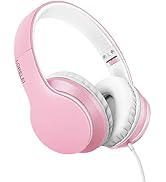 LORELEI X6 Over-Ear Headphones with Microphone, Lightweight Foldable & Portable Stereo Bass Headp...