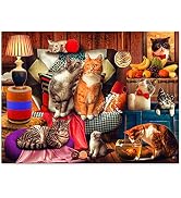Motiloo Cute Cat Puzzles,Jigsaw Puzzles for Adults 1000 Pieces-Large Size 20