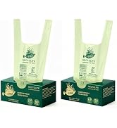 HECTOLIFE 2.6 Gallon 100 Count,Compostable Bags Handle Tie,Tear Resistant Kitchen Food Scrap Wast...