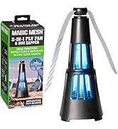 Magic Mesh 2-in-1 Fly Fan & Mosquito Zapper | Rechargeable Electric Outdoor & Indoor Pest Swatter...