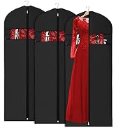Univivi Garment Bag 60inch Lightweight Suit Bags for Closet Storage, Hanging Clothes Cover 3 Pack...