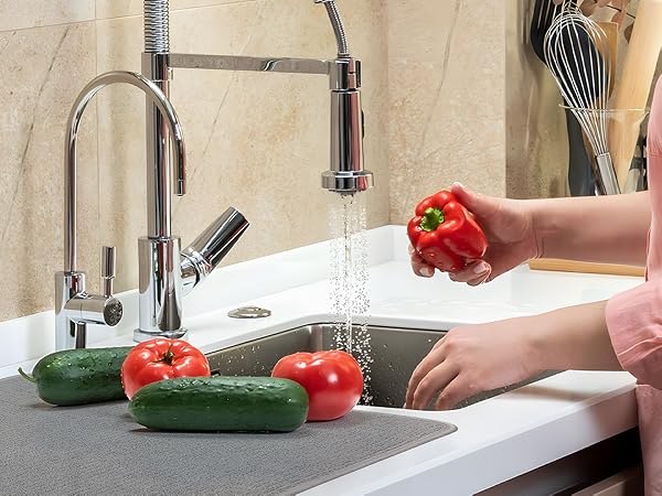 dish drying mat for kitchen counter