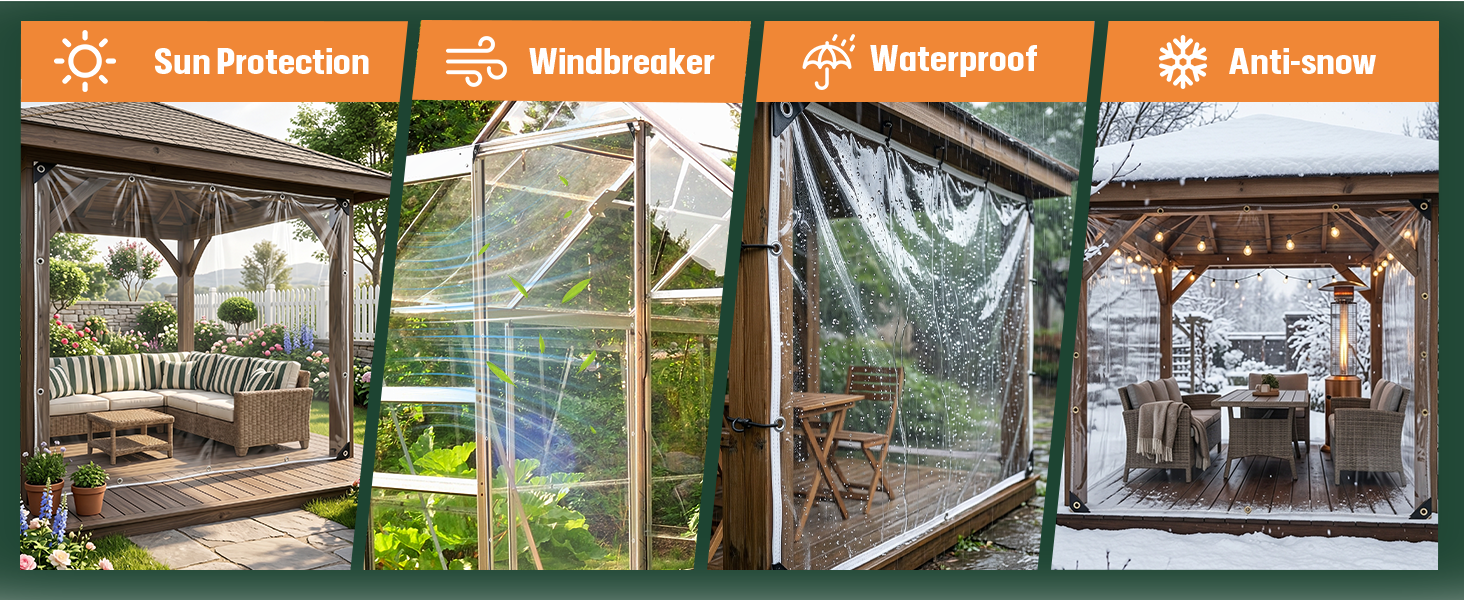 Heavy Duty Clear Tarp Waterproof