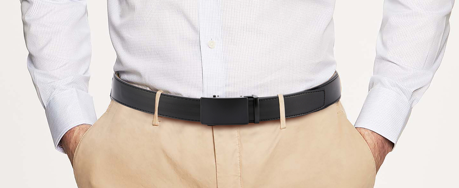 ratchet dress belt/slide ratchet belt/leather ratchet belt/brown ratchet belt/xhtang/dante/zip belt