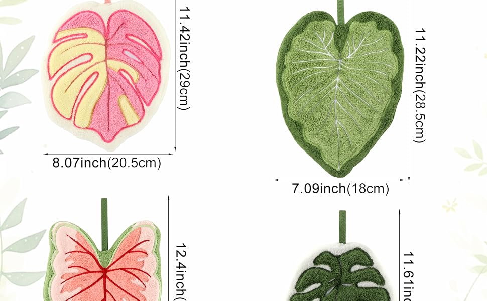 Leaf Hand Towels
