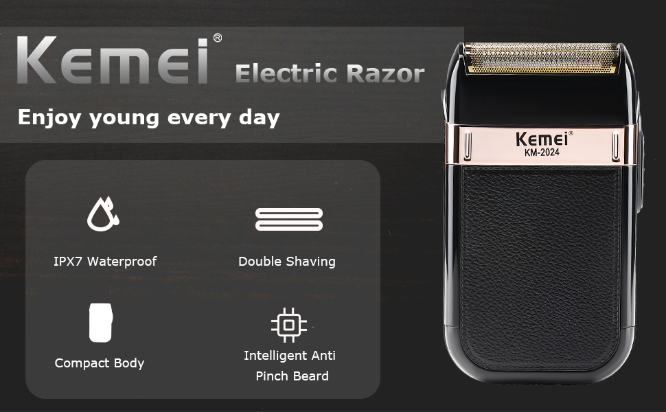 Kemei electric razor-enjoy young every day