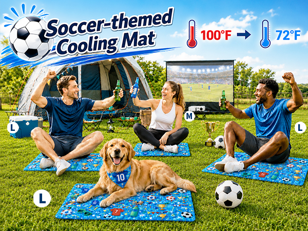 football themed cooling dog bed_dog bed mats_pet cooling mats for dogs_
