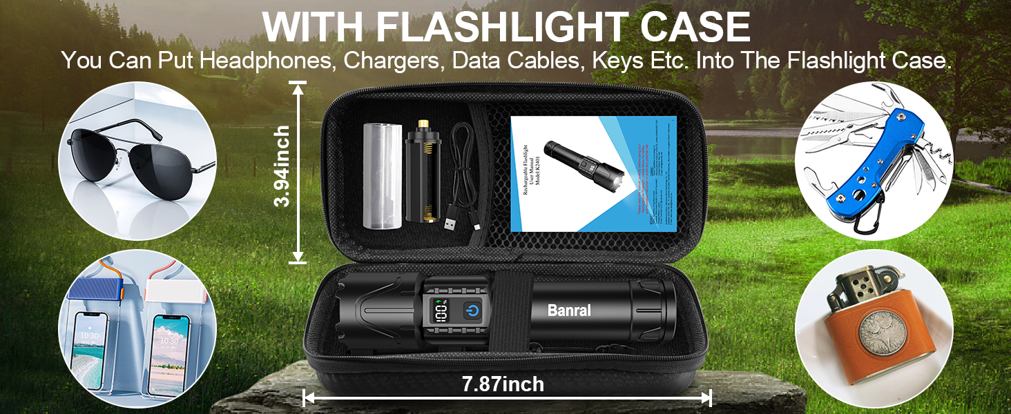 WITH FLASHLIGHT CASE