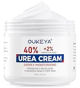 OUKEYA NEW FORMULA Urea Cream 40% Plus 2% Salicylic Acid for Feet Maximum Strength, Dry Cracked H...