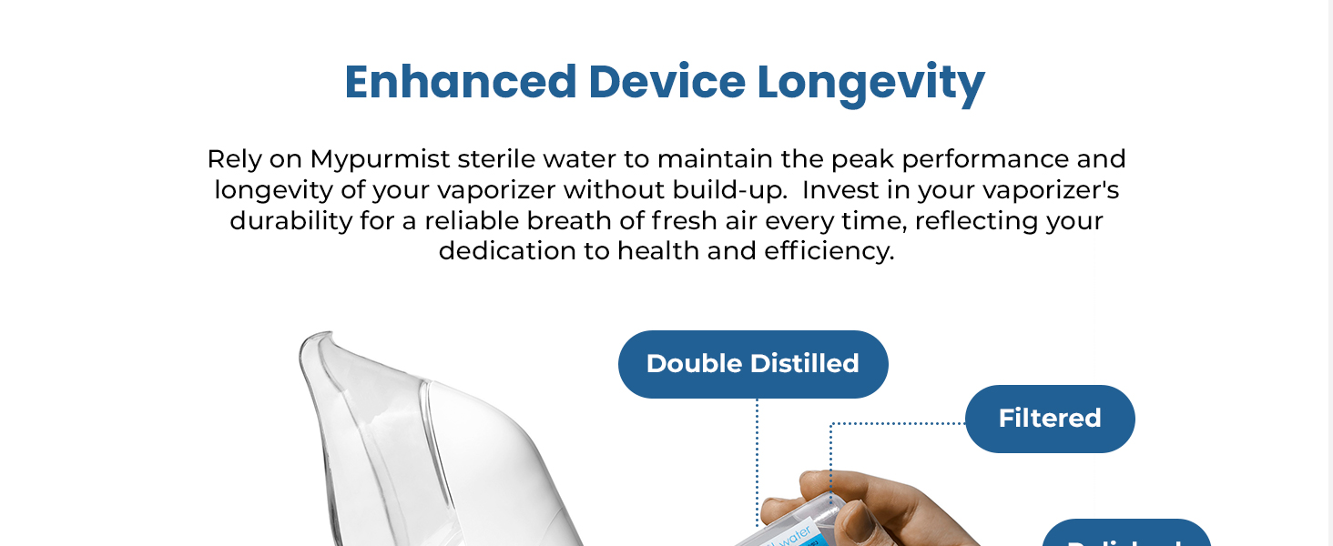Mypurmist steam inhaler warm therapy sinus relief congestion respiratory portable cordless refills