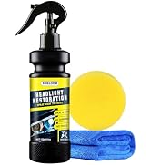 SHIELDOM Headlight Cleaner Headlamp Restoration Instant Oxidation, Yellowing Removal Cloudy Car L...