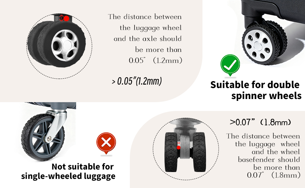 LUGGAGE WHEEL COVER