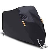 SEAZEN Motorcycle Cover Waterproof/Dustproof/Snowproof/UV Protection Motorcycle Covers 5 Layer Br...