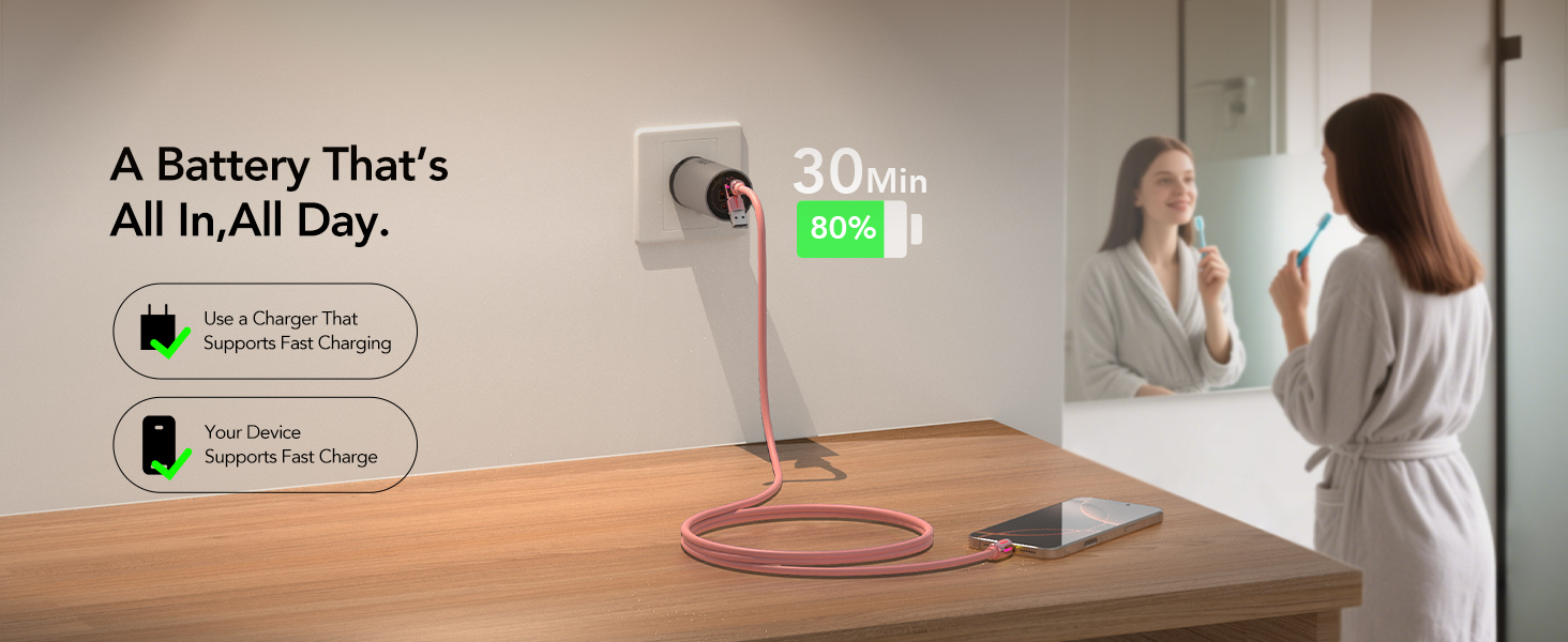 MFish 4-in-1 Universal USB Charging Cable with Carrying Case