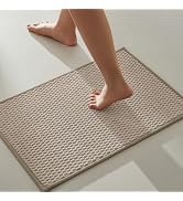Bathroom Rugs Non Slip Washable, Super Absorbent Thin Bath Mat Small Quick Dry Low Pile Bathroom ...