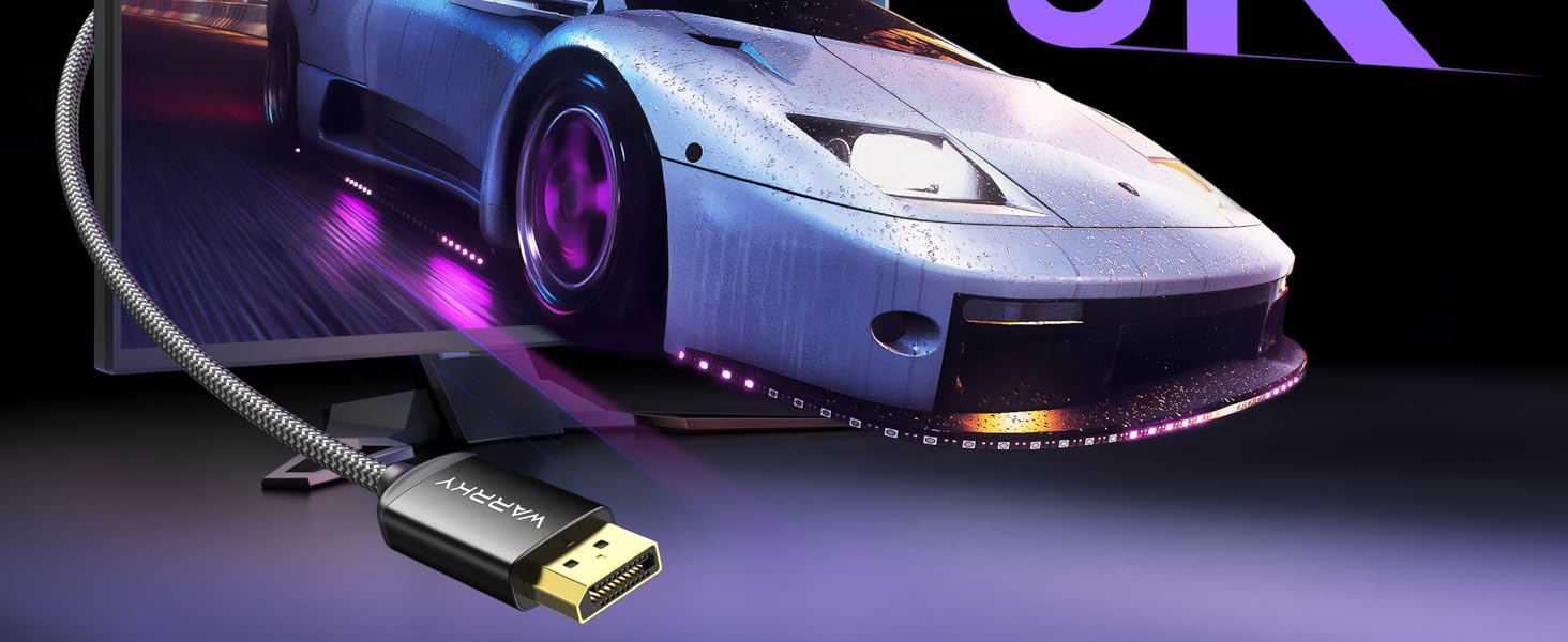 USB C to DisplayPort 1.4 Cable 8K