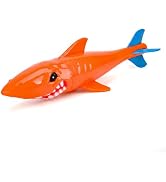ZHFUYS 18.5" Diving Pool Toy Underwater Swimming Diving Torpedo Shark Underwater Torpedo Large Di...