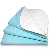 RMS Ultra Soft 4-Layer Washable and Reusable Incontinence Bed Pad - Waterproof Bed Pads, 18"X24" ...